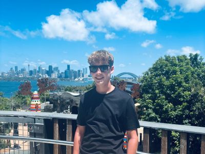 Toby on tour in Australia